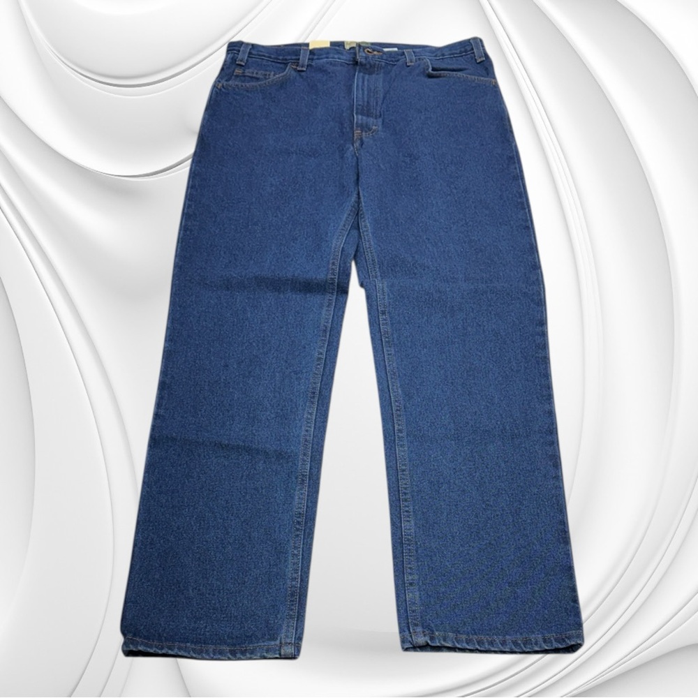 WEARGUARD Men’s 36 x 32 Straight Leg Denim Blue Jeans
